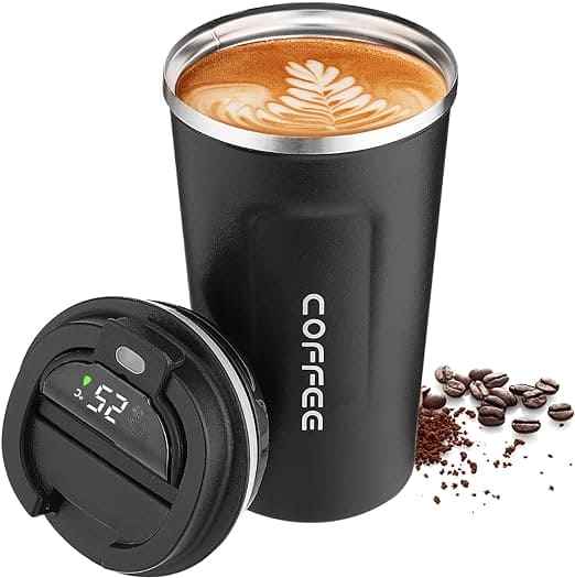 Portable Travel Coffee Mug, Smart Digital Coffee Mug, Temperature Display Coffee Mug, Portable Tumbler Thermos Cup,Car Thermos Coffee Mug Travel Mug with Leak-proof Lid for Coffee, Tea, Cold Beverage, Ice Drinks, Travel Thermal Bottle Portable Travel Coffee Mug, Smart Digital Coffee Mug, Temperature Display Coffee Mug, Portable Tumbler Thermos Cup,Car Thermos Coffee Mug Travel Mug with Leak-proof Lid for Coffee, Tea, Cold Beverage, Ice Drinks, Travel Thermal Bottle